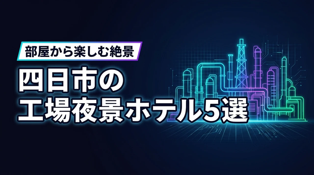 四日市で工場夜景が見えるホテル5選！部屋から絶景を楽しむ宿泊先