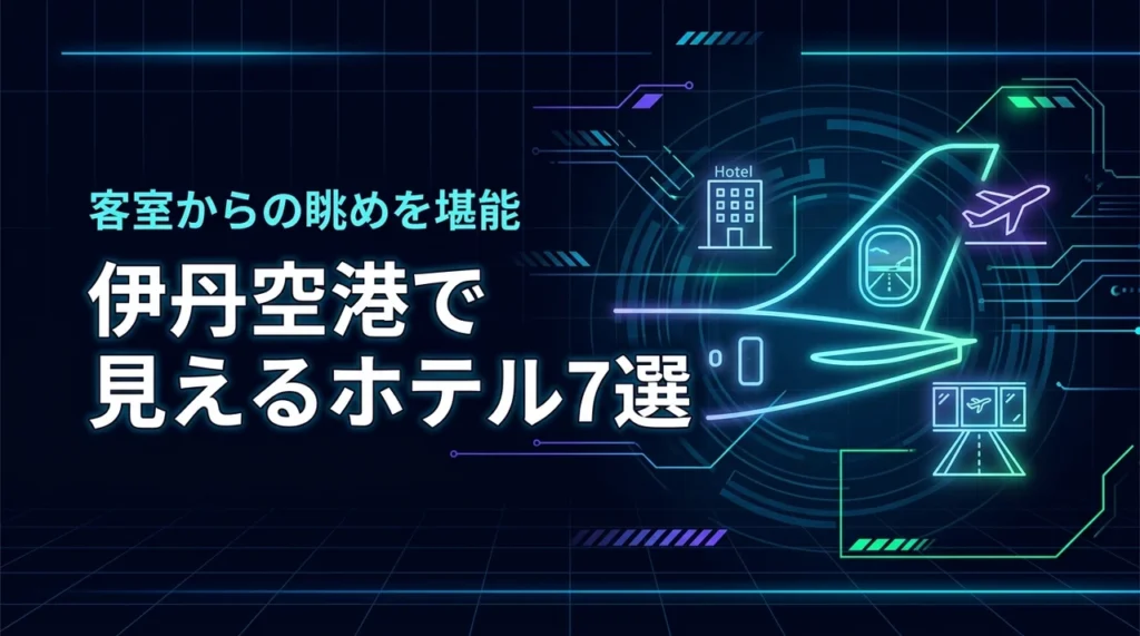 伊丹空港で飛行機が見えるホテルおすすめ7選！客室からの眺めを堪能