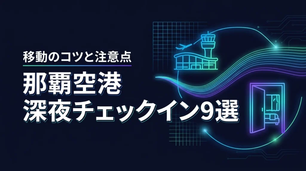 【那覇空港】深夜チェックイン対応ホテル9選！移動のコツや注意点を詳しく紹介